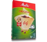 Melitta Filtre cornet papier brun – boîte de 40 – 1x6