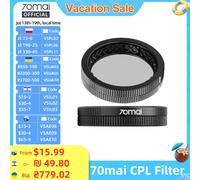 Filtre CPL 70mai pour caméra embarquée 70mai 4K A800SE/A510/A800S/A500S/A200/Lite2 D10/Lite D08 - Filtre d'objectif et capuchon d'objectif