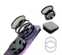 Filtre CPL magnétique pour iPhone, filtre polarisant circulaire extensible rotatif de 52 mm pour Mag-Safe, filtre de téléphone pliable compatible avec iPhone 13/14/15/16/17 Air Pro Max, anti-reflet