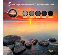 Filtre Cpl Nd Variable 52Mm 2 En 1 Nd2-Nd32 5 Filtre Vnd À Arrêt Dur Avec Filtre Polarisant Circulaire Pour Canon Nikon Sony Sigma Fujifilm Objectif D'Appareil Photo Photographie De Paysage[Z2210]
