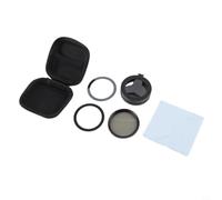 Filtre CPL pour téléphone avec fixation magnétique et adaptateur d'objectif, comprend un étui pour une couleur améliorée et une réduction des reflets