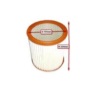 Filtre cylindre diam 185mm H 200 mm Aspirateur (ZR70 AEG AQUAVAC CALOR HOOVER ROWENTA)