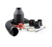 Filtre D'admission À Haut Débit 70mm 2.75 Pouces, Kit D'air Orange, Conduit Universel, Adaptateur En Caoutchouc, Tuyau Avec Pince De Couvercle Tuyau D'entrée D'air