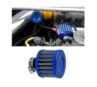 Filtre d'admission d'air, filtre à air froid universel de 1,2 cm, nettoyeur de filtre d'admission d'air turbo de voiture de 12 mm, reniflard de carter compatible avec les pièces de moteur de voiture