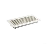 Filtre d'aération de sol pour registres de 10,2 x 25,4 cm conserve sa forme après une utilisation prolongée, même dans les zones très fréquentées comme les couloirs (blanc)
