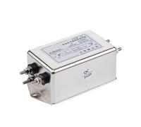 Filtre d'alimentation CA monophasé à deux étages SJD420, conversion de fréquence servo anti-interférence 220 V(SJD420-6A soldering lug)