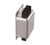 Filtre d'alimentation monophasé à 2 étapes pour CW4L2 3A/6A/10A/20A-SR, suppression du bruit avec coque en alliage, tension nominale de 250 V, argent, 100 x 60 x 50 mm (20 A)