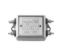 Filtre d'alimentation pour EMI, monophasé, 10 A/20 A AC110/220 V, Filtre Secteur pour Machine de marquage de Fibre Optique (CW4L2-20A-S)