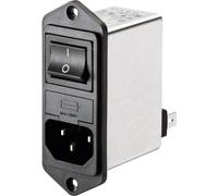 Filtre d'alimentation Schaffner FN 284-6-06 avec interrupteur, avec connecteur femelle pour appareil 250 V/AC 6 A 0.45