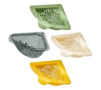 Filtre d'angle pour évier pour déchets alimentaires, étagère triangulaire pivotante, ne nécessite pas de perçage, filtre magnétique pour évier - pour assiettes, camping-car, multi-usage, attrape les