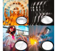 Filtre d'appareil Photo 55/58/62/67/72/77/82mm, kaléidoscope, Effets spéciaux, Accessoires de Photographie, Prisme d'objectif DSLR (Color : Kaleidoscope Prism, Size : with 72 Adapter Ring)