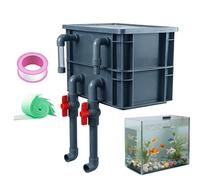 Filtre d'aquarium - 24 x 30 x 20 cm - Système de filtration silencieux pour aquarium - Pompe de circulation d'eau douce et salée - Faible bruit - Amélioration de la clarté de l'eau dans l'aquarium
