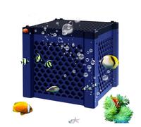 Filtre d'aquarium à charbon actif, filtre d'aquarium, aquarium et étang, filtre anti-odeurs pour piscine, jardin, bureau, dortoir, bureau, utilisation à domicile, 11,5 x 10 x 11,5 cm