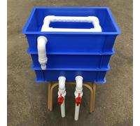 Filtre d'aquarium, boîte de Filtration 5 Couches, Filtre Externe pour Tortues et Poissons tropicaux, Filtre de Bassin Haute Performance, boîte de renouvellement pour Une Eau Claire et Un Hab