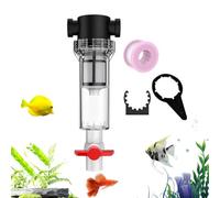 Filtre d'aquarium | Collecteur de déchets de poissons d'aquarium | | Séparateur de matières fécales avec système de filtration efficace pour fontaine d'eau salée petit étang