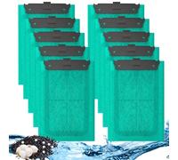 Filtre d'Aquarium Coton 10 PCS, Cartouches Filtrantes pour Aquarium Éliminant Les Odeurs, Clarifiant l'Eau Et Durable, Cartouches Filtrantes En Carbone pour Aquarium Tetra Easy Crystal Filter 250 300