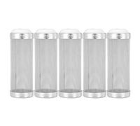 Filtre d'aquarium en Acier Inoxydable, 5 pièces, Panier à Mailles, Protection des crevettes (16 mm de diamètre intérieur)