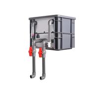 Filtre d'aquarium, Grand bac d'égouttement pour Filtre d'aquarium - Kit de Filtration Externe pour bassins et Aquariums, 40 x 30 x 34 cm, sans Pompe ni média Inclus, idéal pour Une Eau Clair