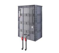 Filtre d'aquarium, Grand kit de Filtration pour Aquarium, 60 x 40 x 88 cm, Plastique Gris Moderne, Fonctionnement Silencieux, Purification Rapide de l'eau, Idéal pour Les Aquariums d'intérie