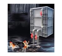 Filtre d'aquarium, Grand kit de Filtration pour Aquariums et bassins - Boîtier de Filtration Externe à 3 Niveaux, Facile à Nettoyer et à Assembler, Aucune Pompe ni média filtrant requis, 60