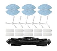 Filtre D'aspirateur Compatible Avec Tefal RG7687WH, Pièces De Rechange For Robot, 1 Brosse Rotative, 5 Lingettes Et 6 Brosses Latérales. Accessoires