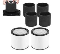 Filtre d'aspirateur de rechange - Insert serré pour une capture efficace de la poussière | Installation facile avec filtration fine, prend en charge l'entretien régulier après les projets de nettoyage