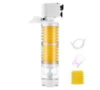 Filtre d'aspirateur pour aquarium - Unité de filtration interne efficace avec cartouche éponge, système de pompe purificateur d'eau | Filtre d'aquarium multi-étapes pour oxygénation, élimination des