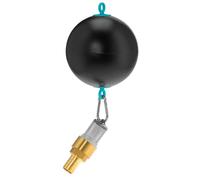 Filtre d'aspiration flottant Gardena : boule flottante pour pompes immergées avec tuyau de 25 mm de diamètre, connexion en laiton, clapet anti-retour et collier de serrage (1417-20)