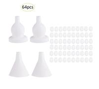 Filtre D'Aspiration Nasale En Coton Pour Bébé, Accessoire Jetable En Silicone, Nettoyant Pour Le Nez, 64 Pièces/Ensemble