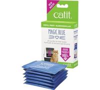 Filtre de bac à litière Catit Magic Blue Recharge pour 3 mois, environ 11 x 8,5 x 3,5 cm