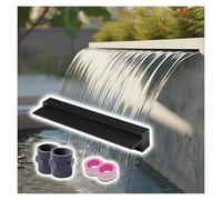 Filtre de bassin en acier inoxydable et cascade pour jardin, terrasse, piscine et spa pour améliorer le débit d'eau et la décoration extérieure