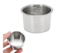 Filtre de café en acier inoxydable, 51 mm / 2,01 pouces à paroi unique à paroi poreuse non pressurisée portable 4 tasse de café de café pour le bureau à domicile