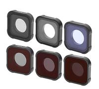 Filtre de Caméra, 6 Pièces STAR/CPL/ND8/ND16/ND32/NIGHT Ensemble de Filtres en Aluminium Filtre de Protection D'objectif en Verre Optique pour Hero9