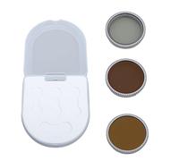 Filtre de Caméra d'action 3 en 1 avec Filtre D'objectif CPL, ND8, ND16, Verre Optique Multicouche Anti-Rayures, pourGO3 GO2, Améliore la compatibilité, Prises de Vue