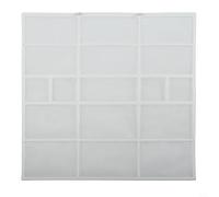 Filtre de climatiseur, cache-poussière, protection d'écran pour climatiseur mural Midea AC, maille plastique facile à installer, protection de l'unité intérieure (32,5 x 31,3 cm)