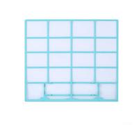 Filtre de climatiseur pour unité intérieure | Housse de protection anti-poussière compatible avec les modèles AC suspendus | pour grille de protection en plastique durable (37,5 x 33 cm)