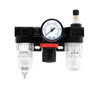 Filtre de compresseur d'air 1/4" 1 pièce, séparateur huile-eau, régulateur AC2000, joint de tuyau d'admission de gaz de traitement d'air 4 mm 6 mm 8 mm 10 mm