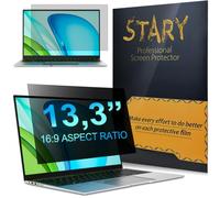 Filtre de Confidentialité 13.3" Aspect 16:9 Filtres d'écran pour Amovible | Anti-Lumière Bleu Ecran Confidentialité,Protecteur d'écran Anti Espion (Largeur:11.6 "-Hauteur:6,5") -STARY