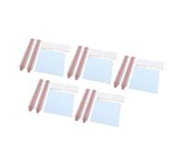Filtre de confidentialité Bandes Adhésives avec Onglets du Support de Montage à Glissière en Plastique pour écran l'ordinateur, compatibilité Universelle 5 Set Installation d'écran confidentialité