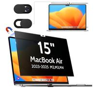 Filtre de confidentialité magnétique pour Apple MacBook Air 15" (2023-2025, M2/M3/M4 A2941 A3114), filtre d'intimité amovible, anti-lumière bleue, anti-éblouissement, pour ordinateur portable, Mac