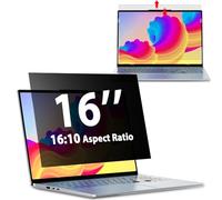 Filtre de Confidentialité pour 16 pouces ordinateurs portables Aspect 16:10, Anti-espionnage, Anti-lumière bleue et Anti-reflets, Amovible, compatible avec Lenovo, HP, Dell, Acer, Samsung, Asus