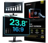 Filtre de confidentialité pour écran d'ordinateur grand écran - 23,8" - Format 16:9 - Anti-reflet - Film de protection anti-rayures pour la confidentialité des données - Arrêtez l'accès illimité