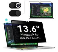 Filtre de Confidentialité pour MacBook Air 13.6 Pouces(2022-2025,M2,M3,M4)Amovible Protection Ecran Filtre Anti Espion Lumière Bleu