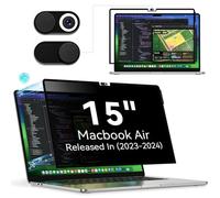 Filtre de Confidentialité pour MacBook Air 15 Pouces (2023-2025,M2,M3,M4),Amovible Protection Ecran Filtre Anti Espion Lumière Bleu Reflet,Laptop Privacy Screen pour Mac 15 A3114/A2941/A3241