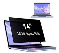 Filtre de confidentialité pour ordinateur portable 14" 16:10 - Anti-lumière bleue - Filtre d'écran amovible - Compatible avec Lenovo/HP/Dell/Acer/Samsung/Asus/Toshiba