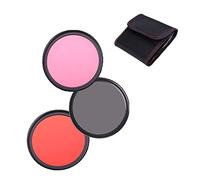 Filtre de couleur pour objectif d'appareil photo 82 mm - Orange rose gris - Ensemble de filtres de couleur pour Canon RF 24-70 mm f/2.8 L IS USM avec objectif Canon EOS R10, R50