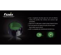 Filtre de couleurs Fenix Light FENAOFLG vert Convient pour (détails): Fenix E40, Fenix E50, Fenix TK22, Fenix RC15, Fenix LD41
