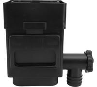 Filtre de descente de gouttière à l'épreuve des intempéries Adaptateur de filtre à feuilles pour tuyau de drainage 3in 4in Noir