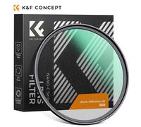 Filtre de diffuseur de brouillard noir K&F Concept 1/2 1/4 1/8 pour objectif d'appareil photo 49mm 52mm 58mm 62mm 67mm 72mm 77mm 82mm avec chiffon de nettoyage 1-4 Black Mist