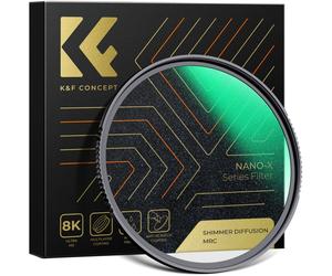 Filtre de diffusion K&F Concept Shimmer Diffusion Nano X 67mm pour effets créatifs